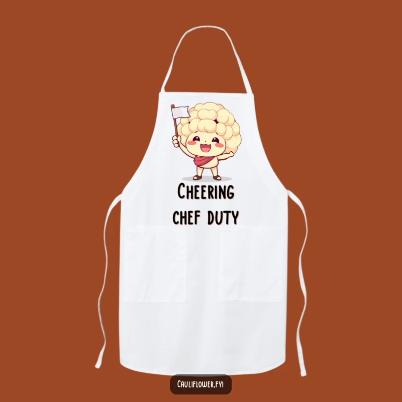 Funny Cheering Cauliflower Apron - Kitchen Victory Veggie Gift
