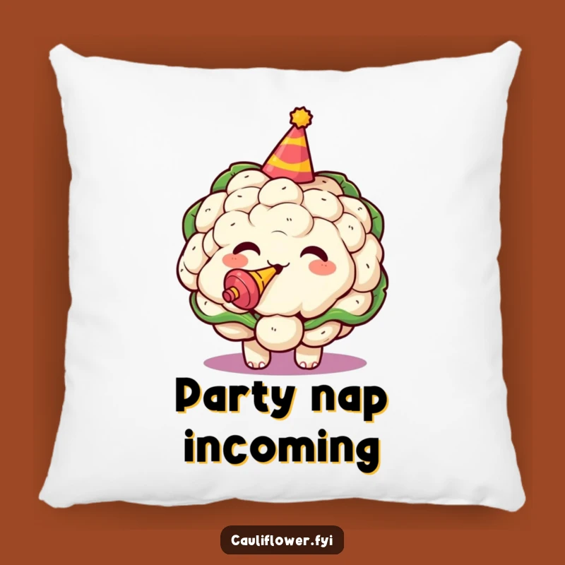 Cute Kawaii Cauliflower Party Pillow - Comfy & Funny Accent Gift