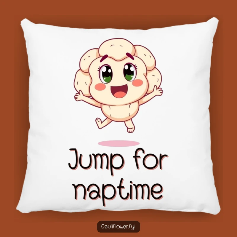 Funny Cauliflower Joy Pillow: Cozy Celebration Cushion, Hilarious Gift Idea!