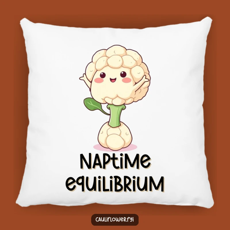 Funny Cauliflower Balance Pillow - Comfy & Composed!