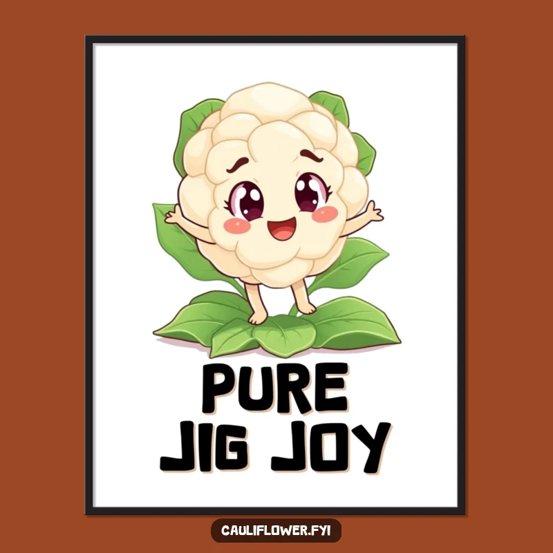 Funny Cauliflower Jig Digital Art: Instant Laughs for Your Walls