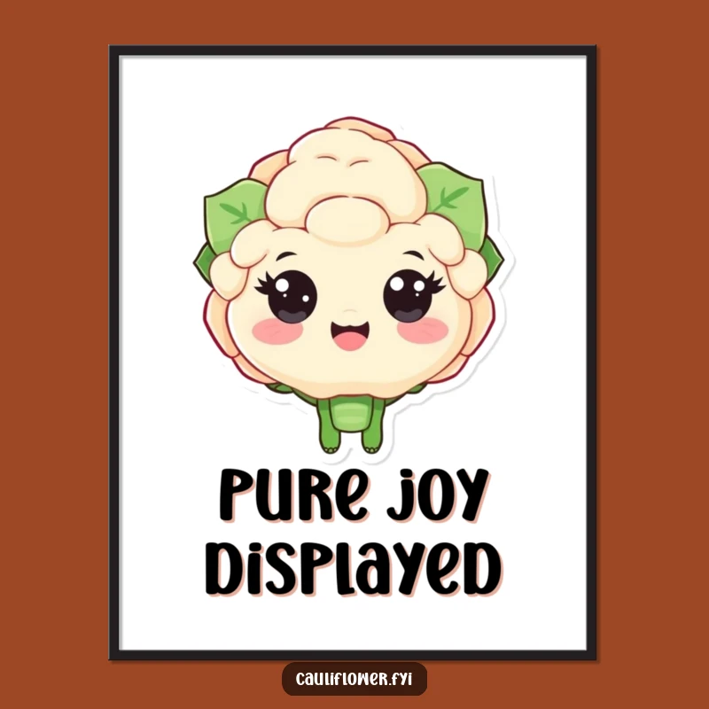 Funny Cauliflower Cheering Digital Art - Instant Positivity for Your Space