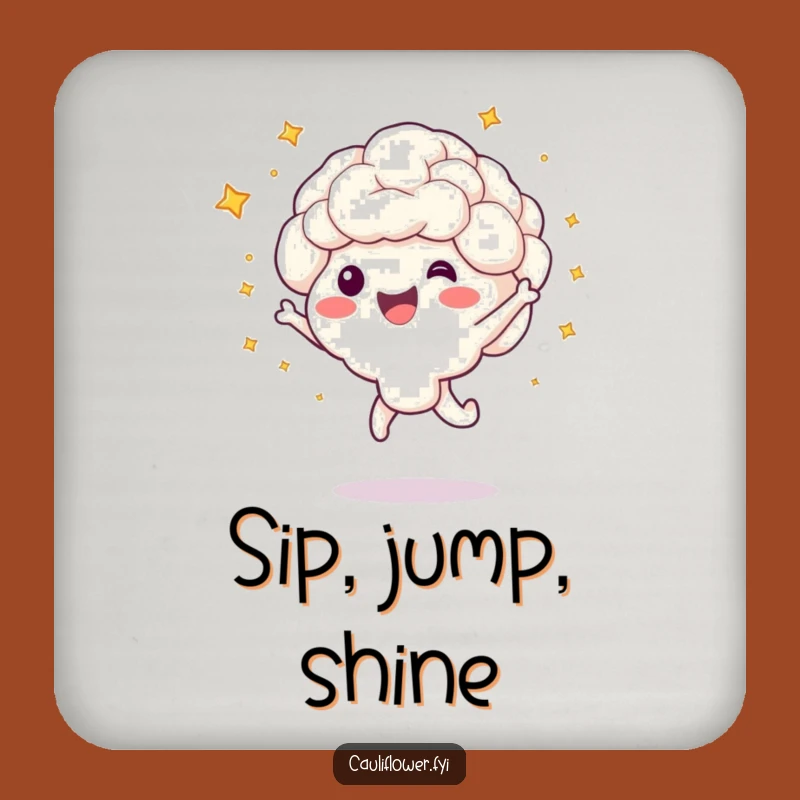 Funny Cauliflower Jump Coaster - Protect Surfaces with Joy!