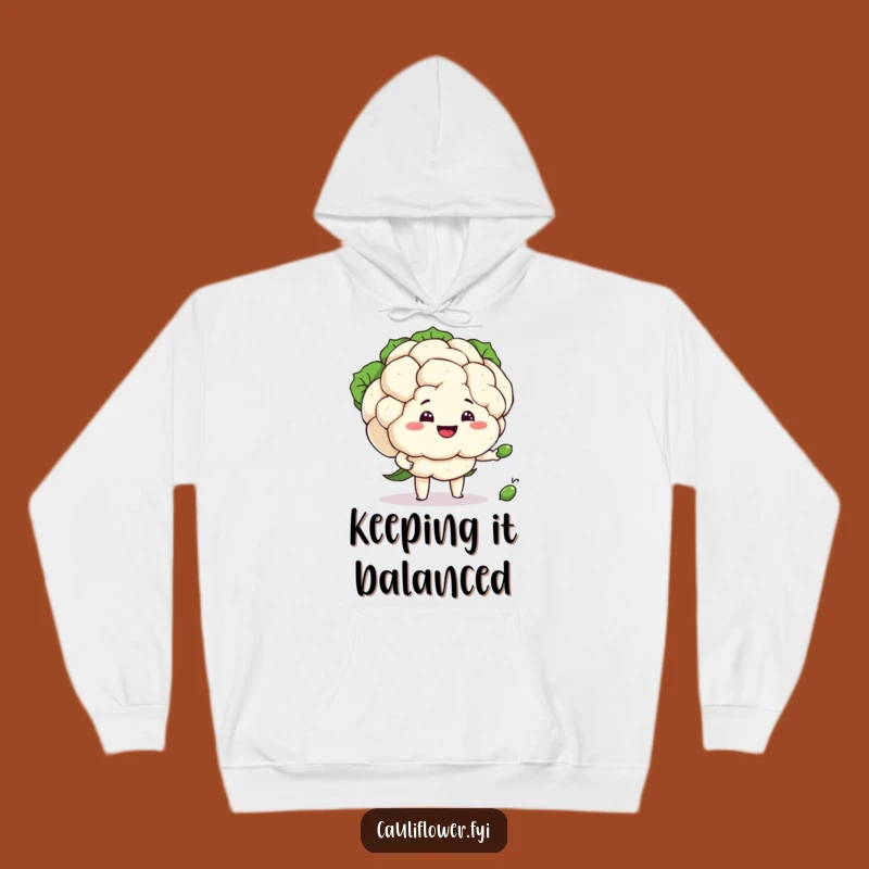 Funny Cauliflower Juggler Hoodie: Cozy Juggling Fun, The Ultimate Funny Gift!