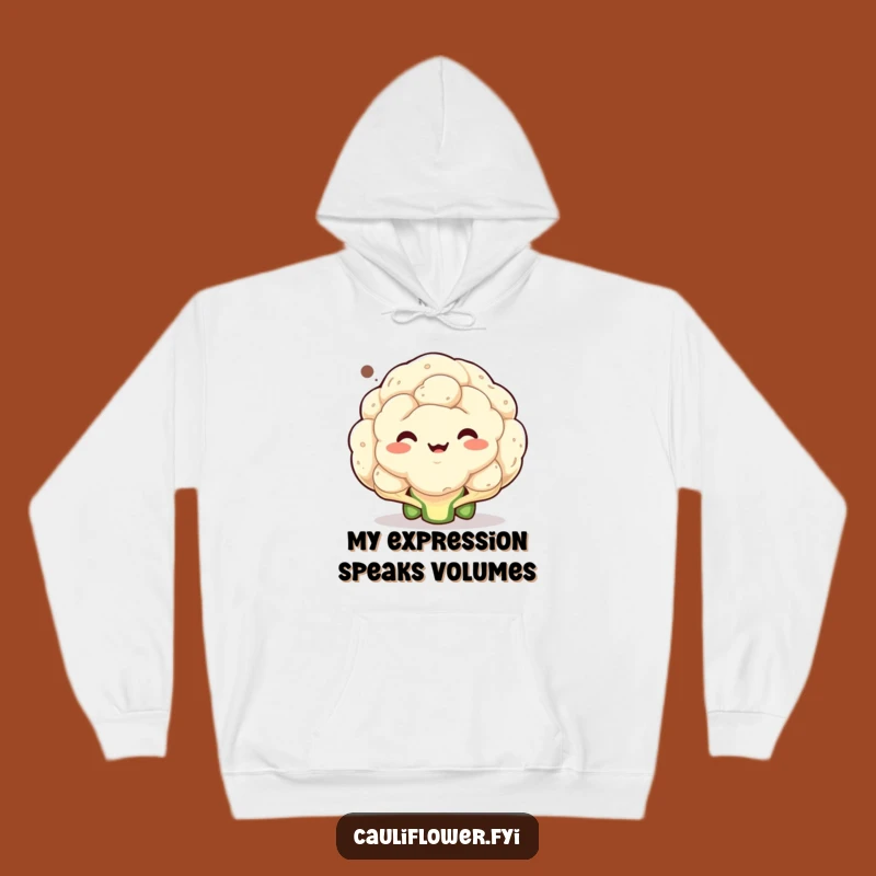 Funny Cauliflower Mood Hoodie: Cozy Up with This Hilarious Veggie Expression