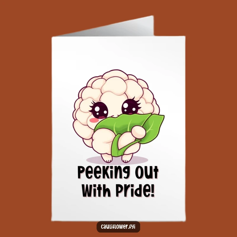 Free Printable Congrats Card: Peeking Cauliflower, DIY Celebration Gift