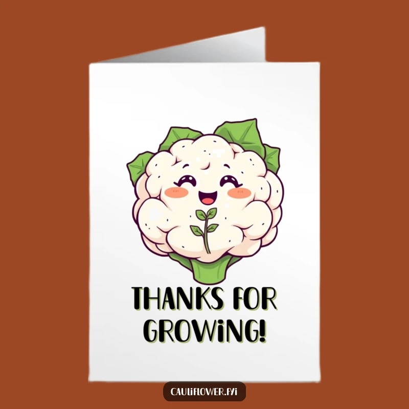 Heartfelt Free Printable Thank You Card: Cauliflower's Gratitude Sprouts!