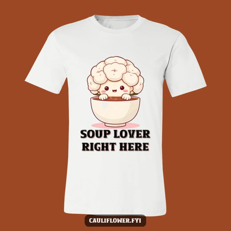 Funny Cauliflower Delight T-Shirt: Peeking Veggie Foodie Tee Gift