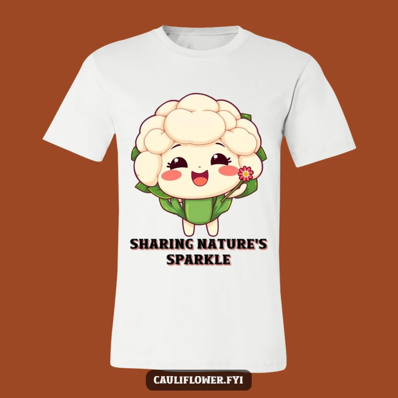 Funny Cauliflower Flower Tee - Wear Your Kindness!