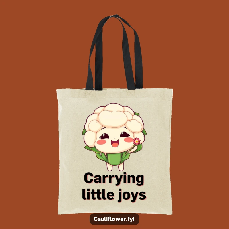 Funny Cauliflower Flower Tote Bag - Carry Your Sweetness!