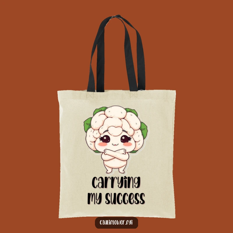 Funny Cauliflower Proud Tote Bag - Carry Your Confidence with Veggie Flair