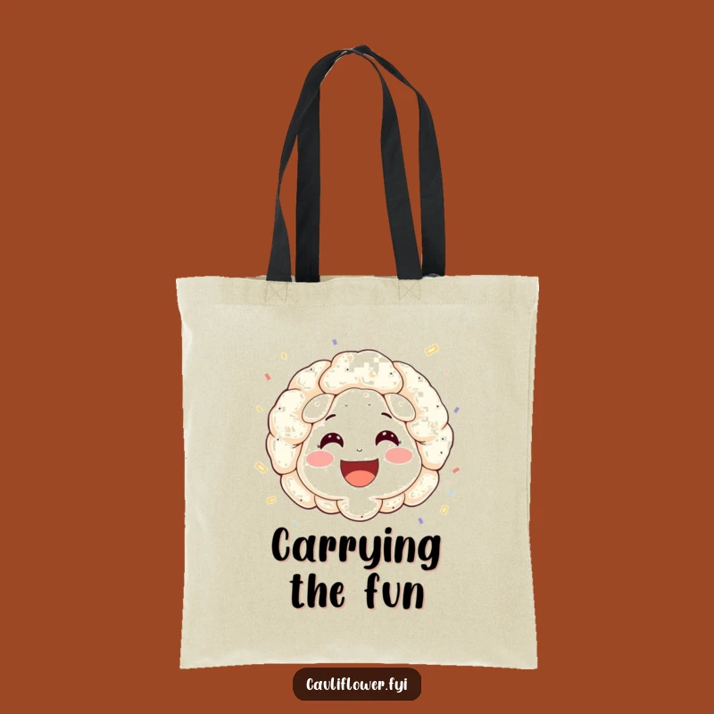 Funny Cauliflower Confetti Tote Bag: Carry Your Celebrations Anywhere